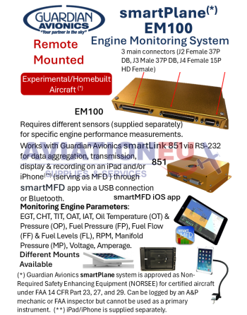 GUARDIAN EM100 Engine Monitoring System-Features