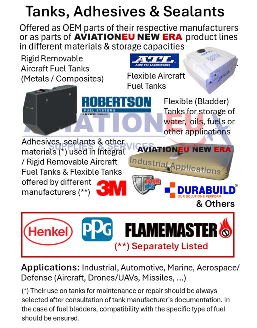 Tanks, Adhesives & Sealants