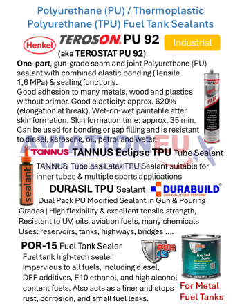 Polyurethane (PU) - Thermoplastic Polyurethane (TPU) Sealants