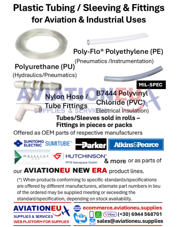 Aviation-/Industrial Plastic Tubing/Sleeving & Fittings