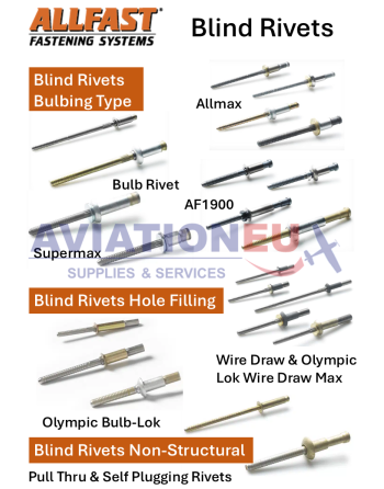 TRIMAS AEROSPACE™ ALLFAST®  & MONOGRAM® Τυφλά Πριτσίνια & Μπουλόνια Ασφάλισης SKU: TRIMAS-FST-BLD
