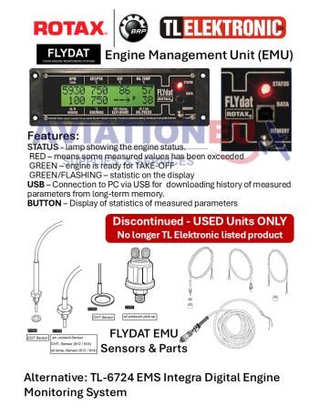 TL ELEKTRONIC FLYdat Aircraft Engine Management Unit