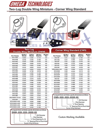 OMEGA TECHNOLOGIES DWM · CWS  Nut Plate Jigs Specifications