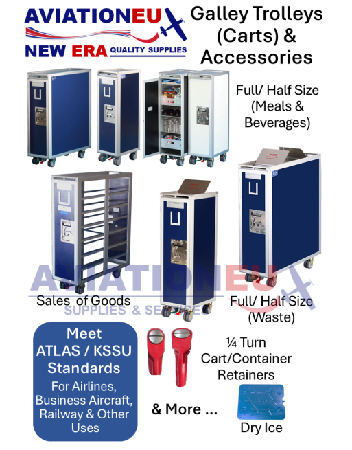 AVIATIONEU NEW ERA Τρόλευ Εξυπηρέτησης Επιβατών Μέσων Μεταφοράς & Αξεσουάρ SKU: AVEUNE-TRL-GAL